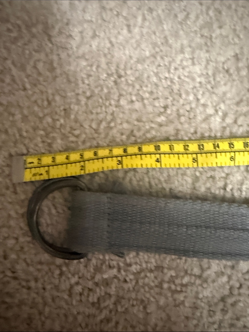 Gray Kids Double-Ring Fabric Belt